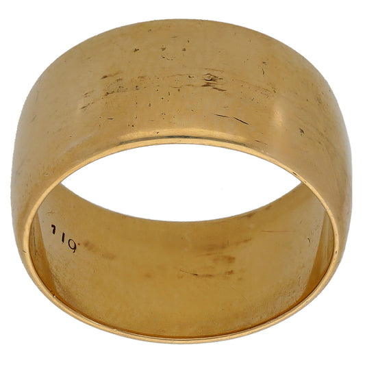 9ct Gold Plain Wedding Ring Size N