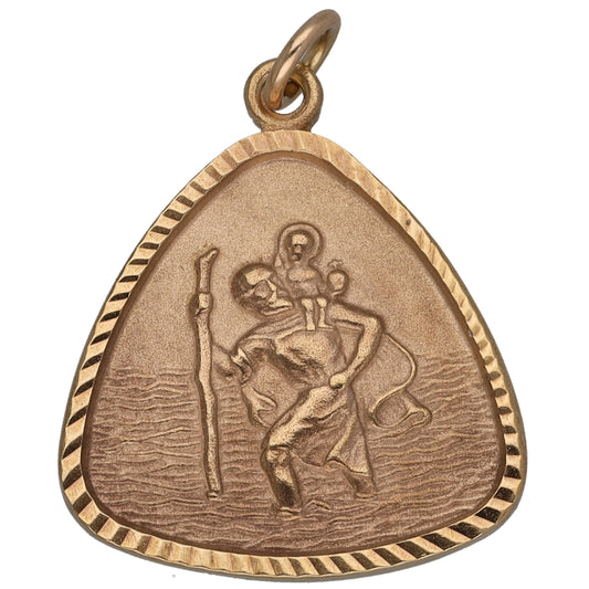 9ct Gold St Christopher Pendant