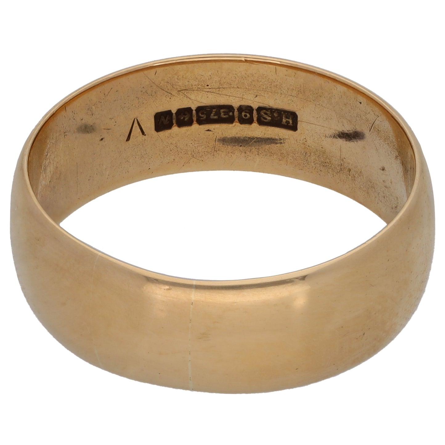9ct Gold Plain Wedding Ring Size U