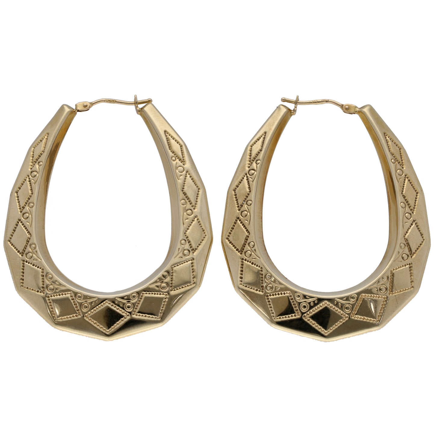 9ct Gold Creole Earrings