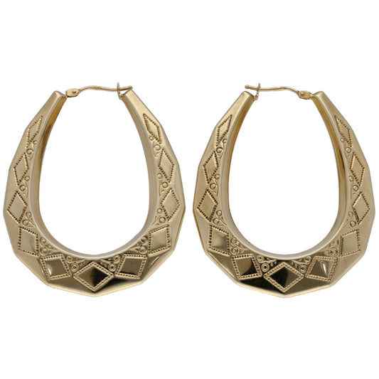 9ct Gold Creole Earrings