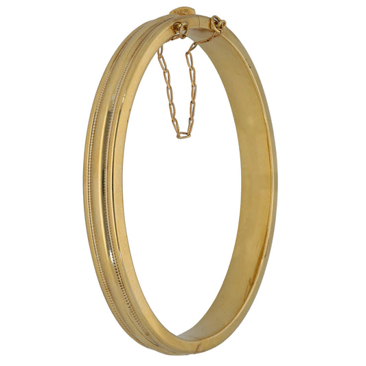 9ct Gold Hinged/Clasp Bangle