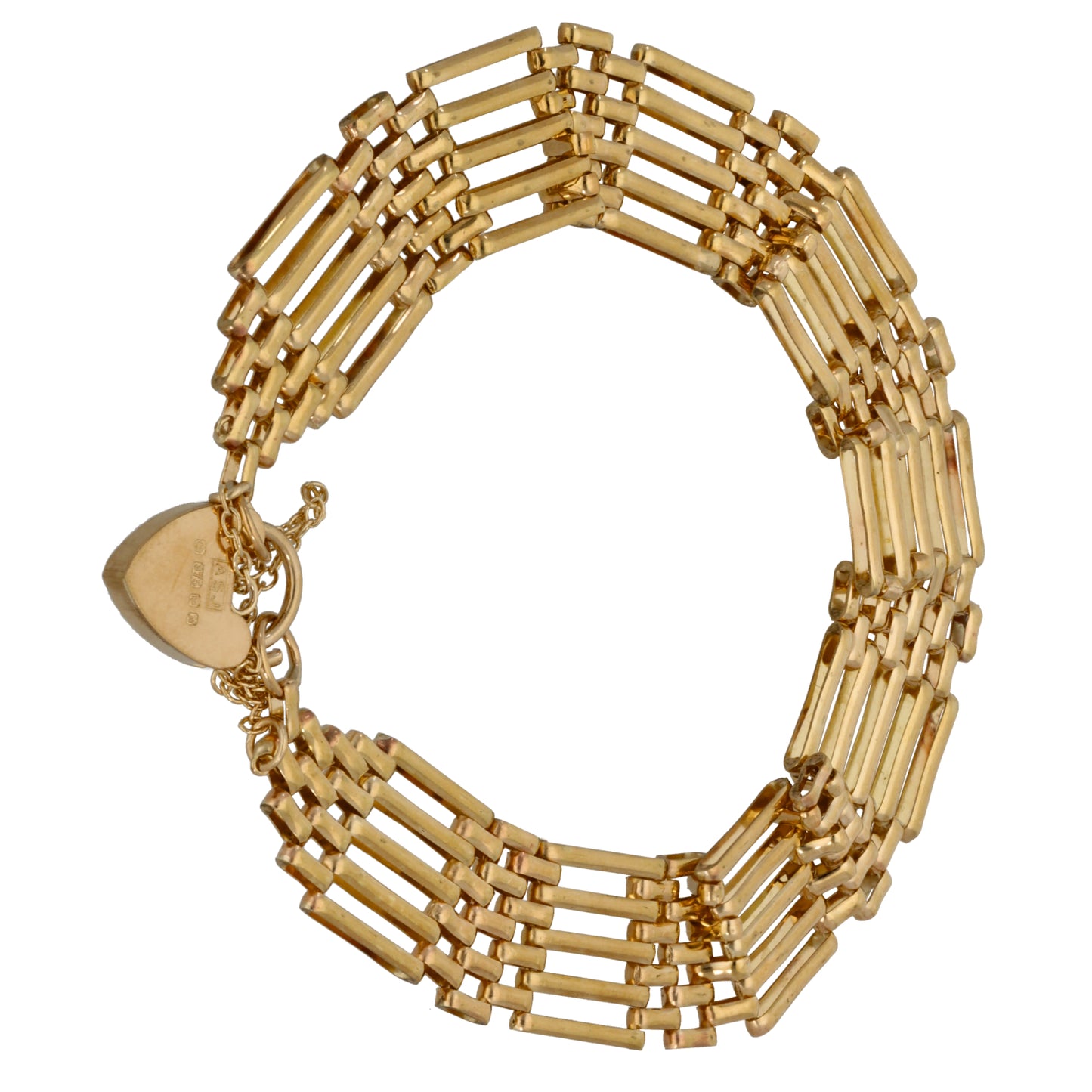 9ct Gold Gate Bracelet