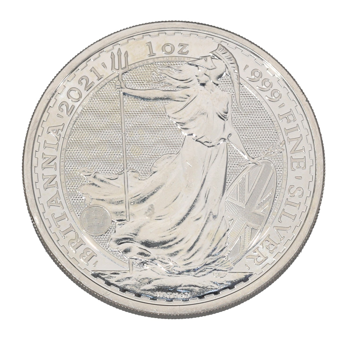 Fine Silver Queen Elizabeth II 1 OZ Britannia Coin 2021