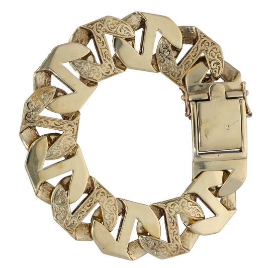 9ct Gold Curb Bracelet