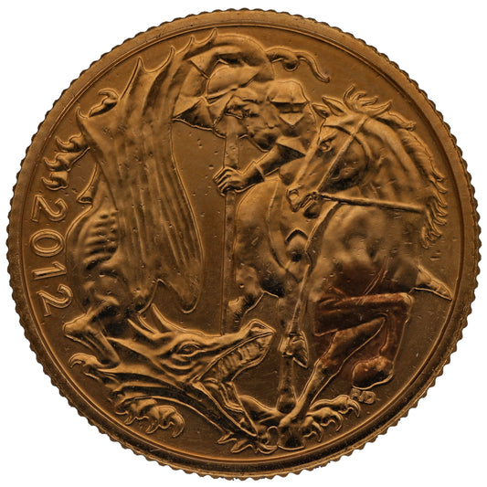 22ct Gold Queen Elizabeth II Full Sovereign Coin 2012