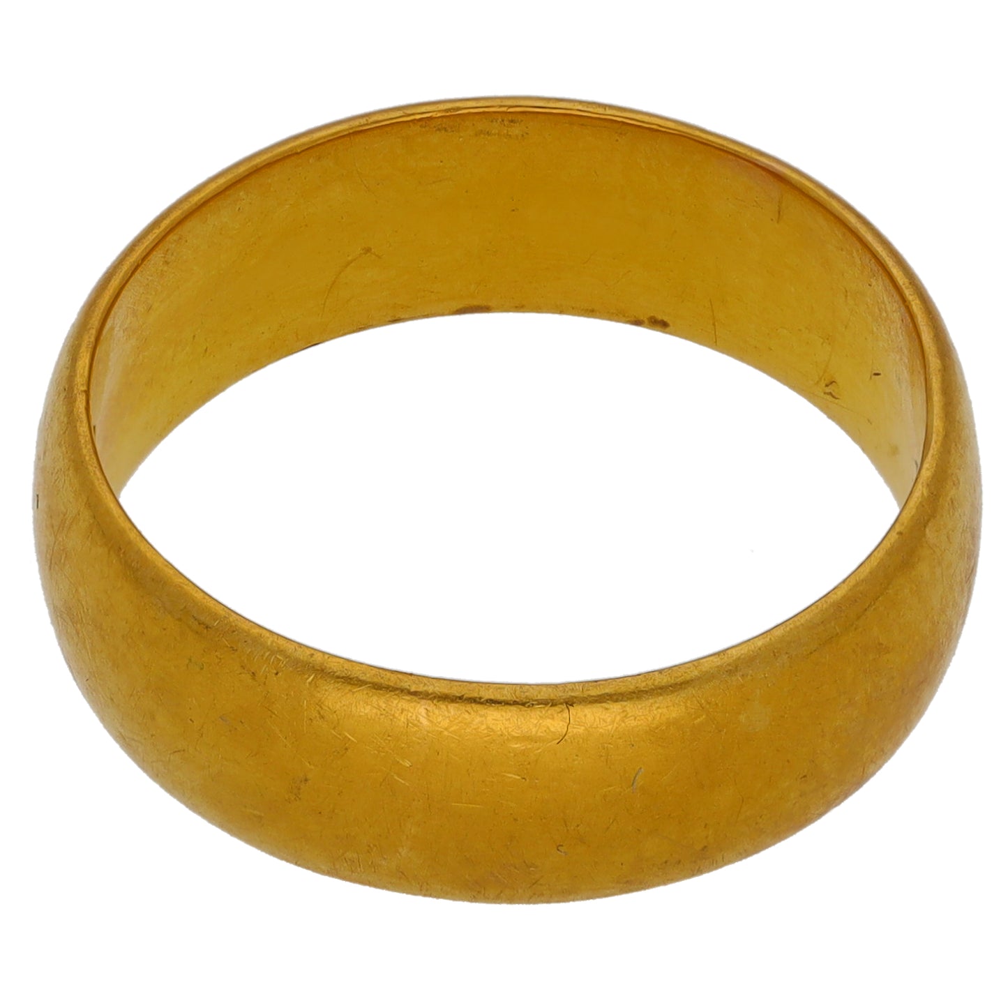 22ct Gold Plain Wedding Ring Size N