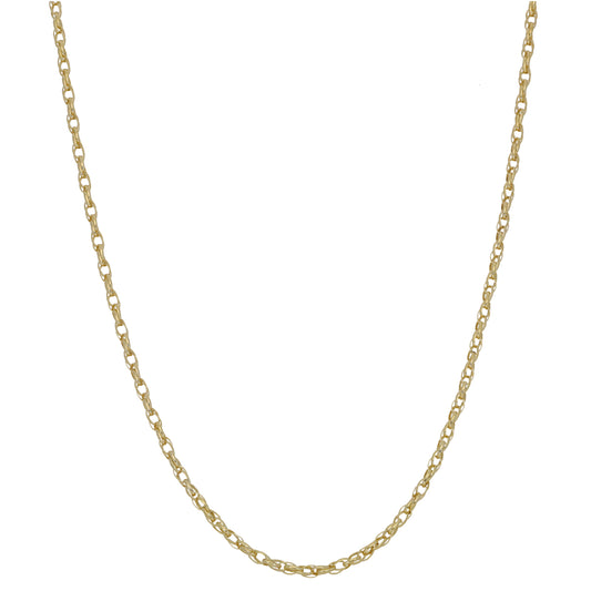 New 14ct Gold Oval Link Chain 22"
