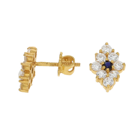22ct Gold Imitation Gems Dress/Cocktail Earrings