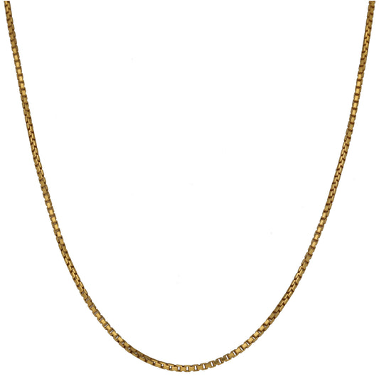 22ct Gold Belcher Chain 18"