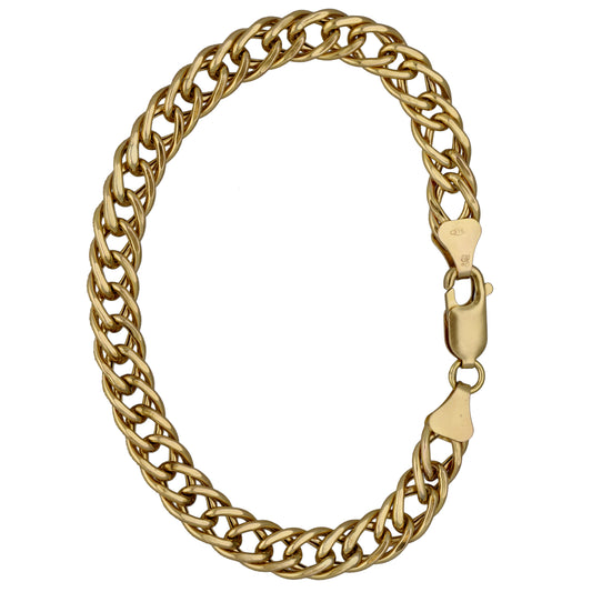 9ct Gold Double Curb Bracelet