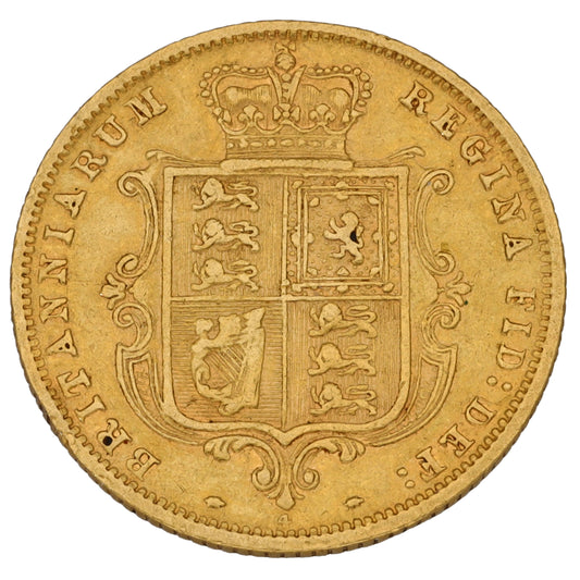 22ct Gold Queen Victoria Half Sovereign Coin 1874