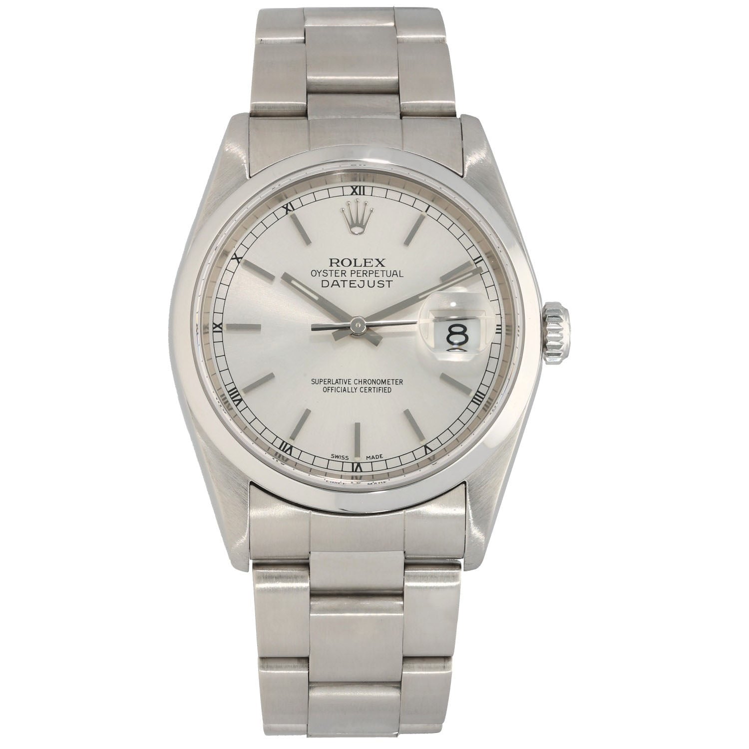 Rolex Datejust 16200 36mm Stainless Steel Watch | H&T