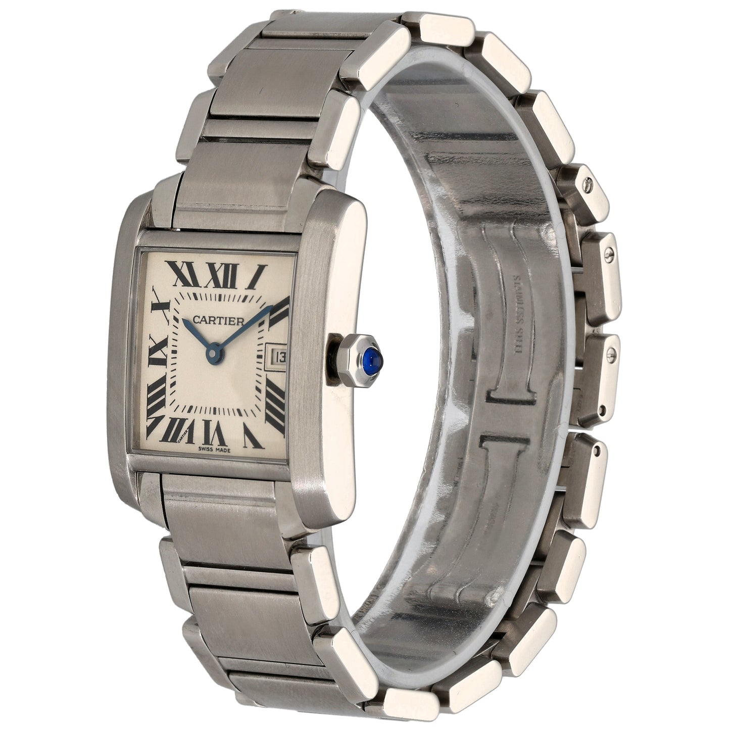 Cartier Tank Francaise 2465 25mm Stainless Steel Watch
