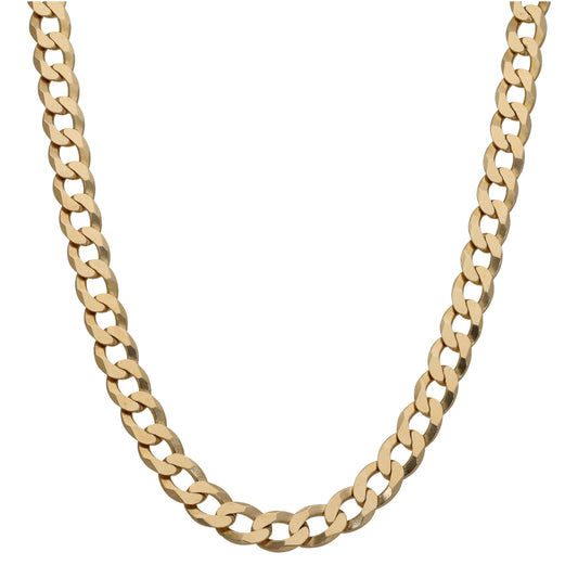 9ct Gold Curb Chain 20"