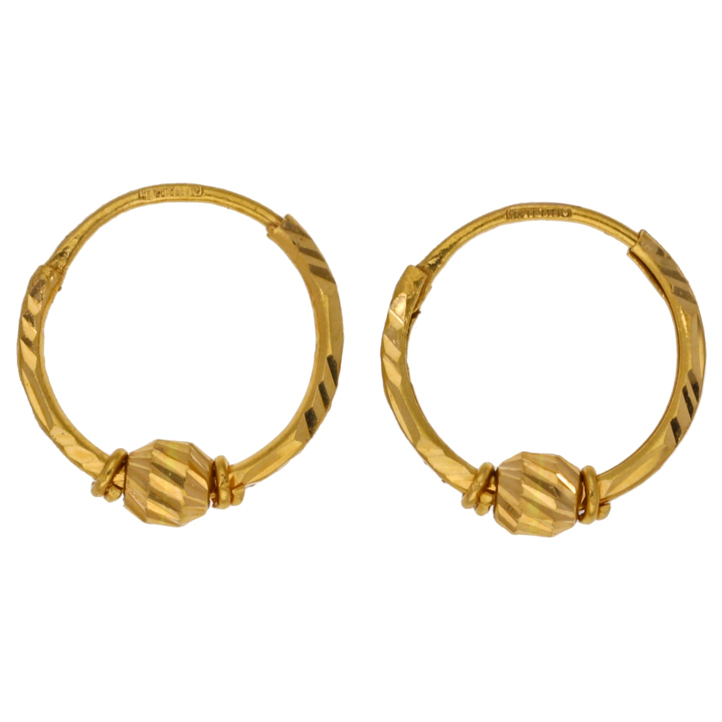 22ct Gold Hoop Earrings