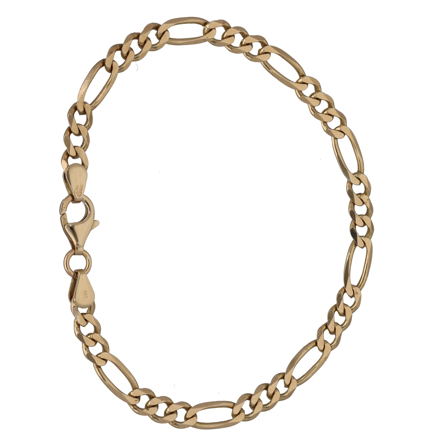 9ct Gold Figaro Bracelet