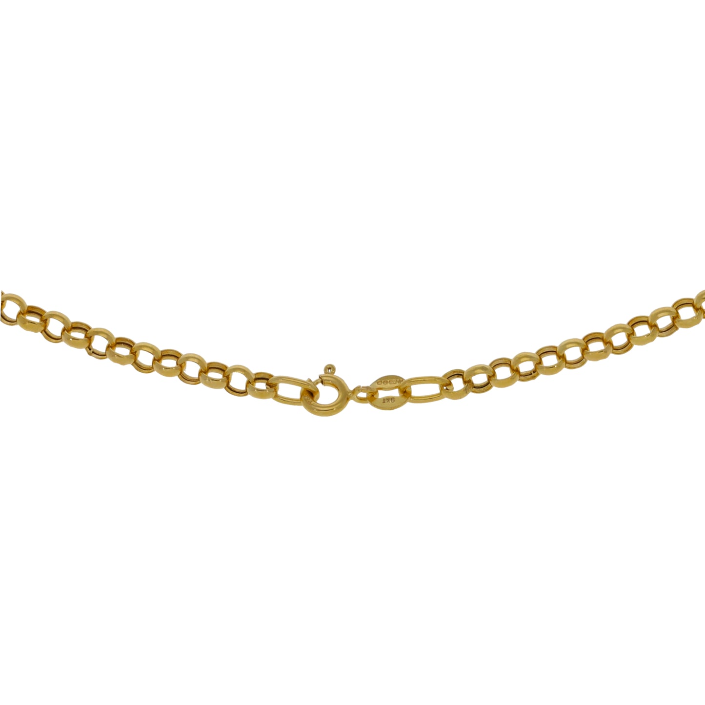 9ct Gold Curb Chain 16"