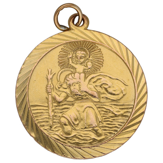 9ct Gold St Christopher Pendant