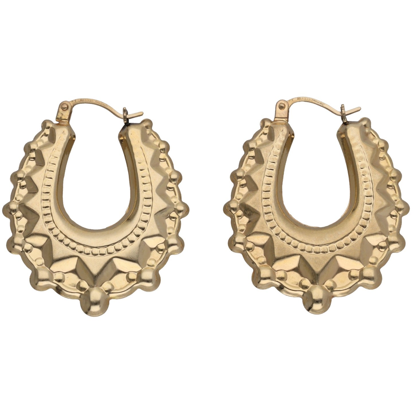 9ct Gold Creole Earrings