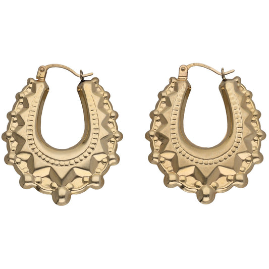 9ct Gold Creole Earrings