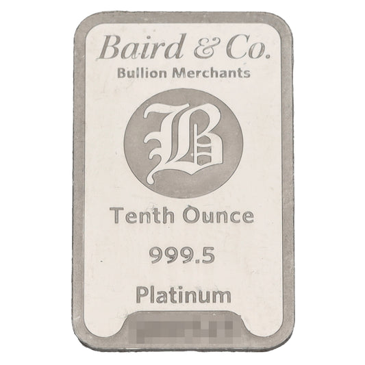 Platinum 1/10 OZ Bar