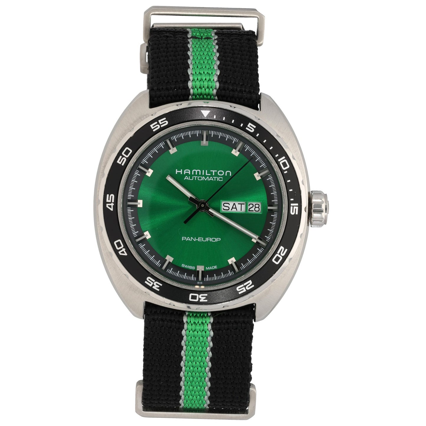 Hamilton American Classic Pan Europ Day-Date H35415761 42mm Stainless Steel Watch