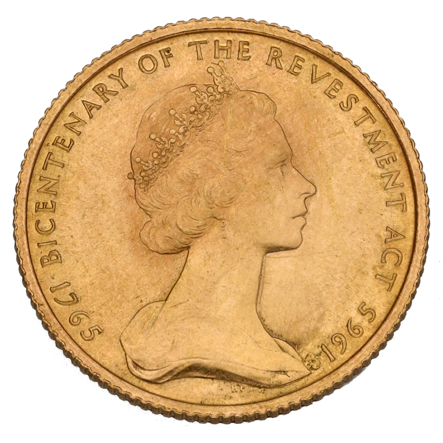 22ct Gold Isle Of Man Full Sovereign Coin 1965