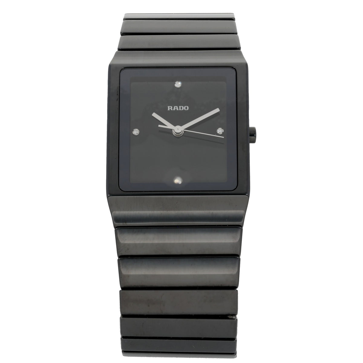 Rado Ceramica 01.212.0700.3.070, 30mm black ceramic and bracelet, front image