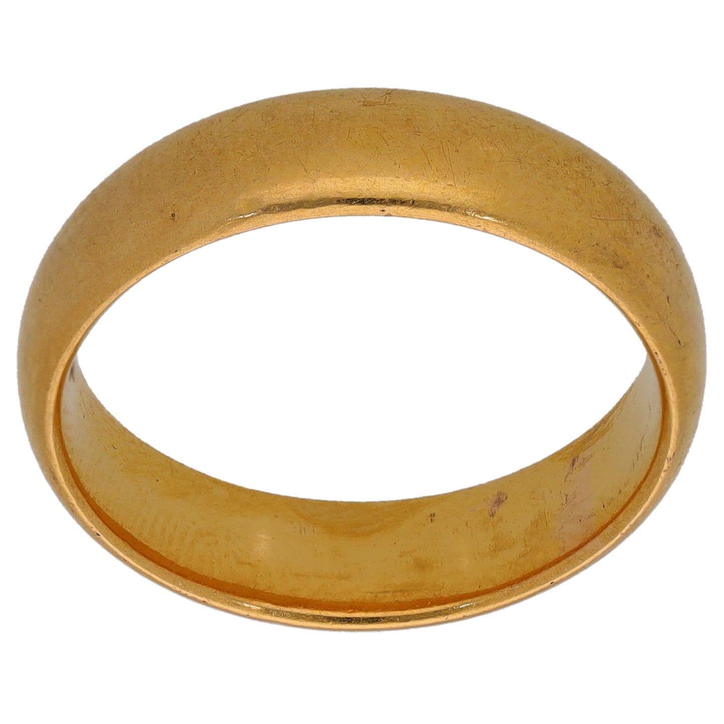 22ct Gold Plain Wedding Ring Size N