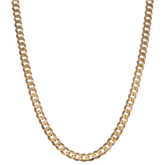 9ct Gold Curb Chain 24"