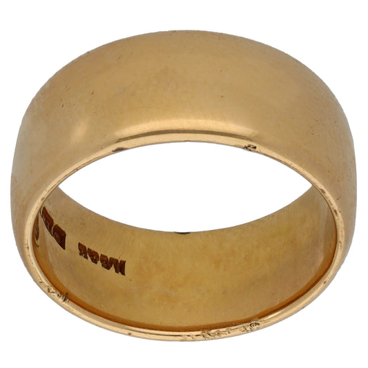 18ct Gold Plain Wedding Ring Size L