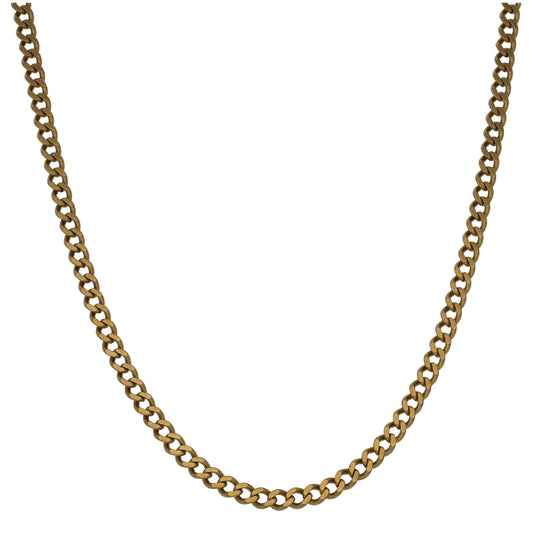 9ct Gold Curb Chain 26"