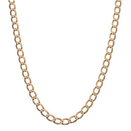 9ct Gold Curb Chain 24"