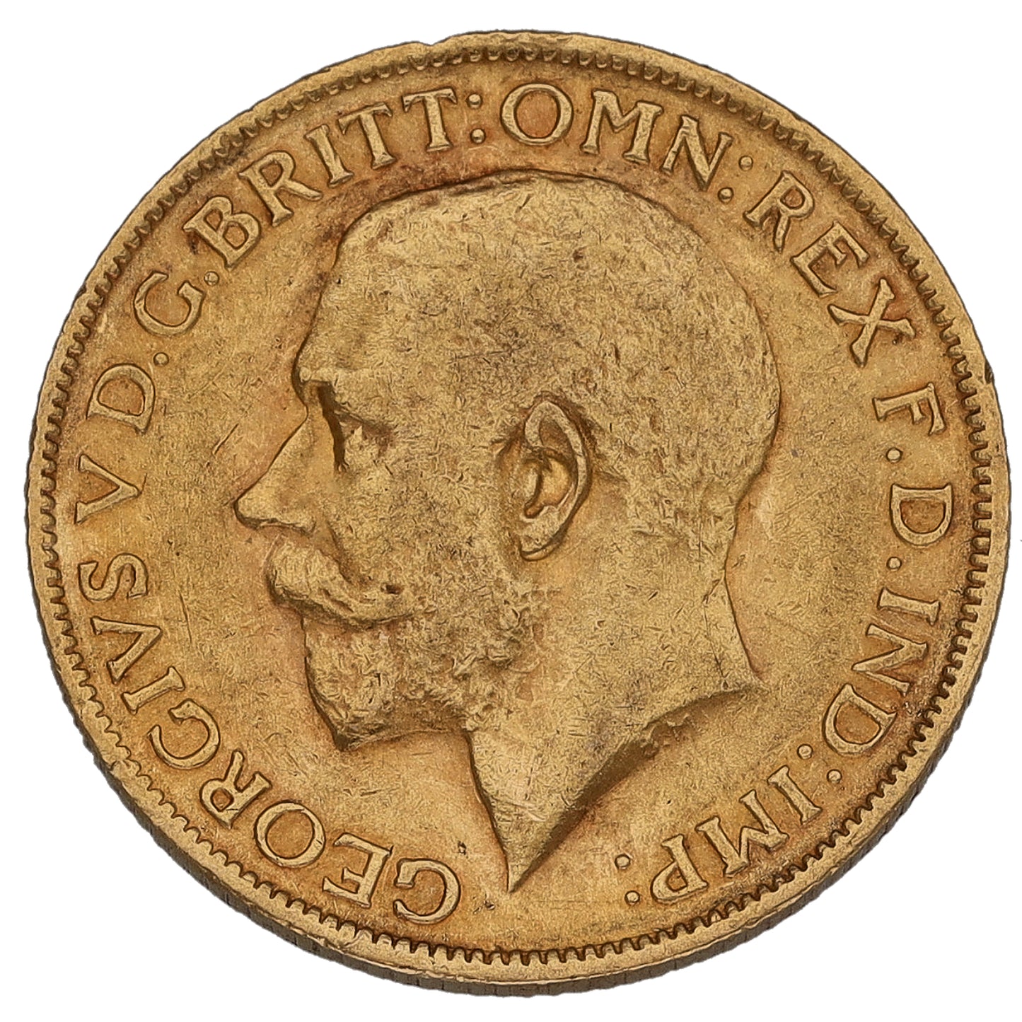 22ct Gold King George V Full Sovereign Coin 1927