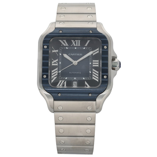 Cartier Santos WSSA0048 39.8mm Stainless Steel Watch