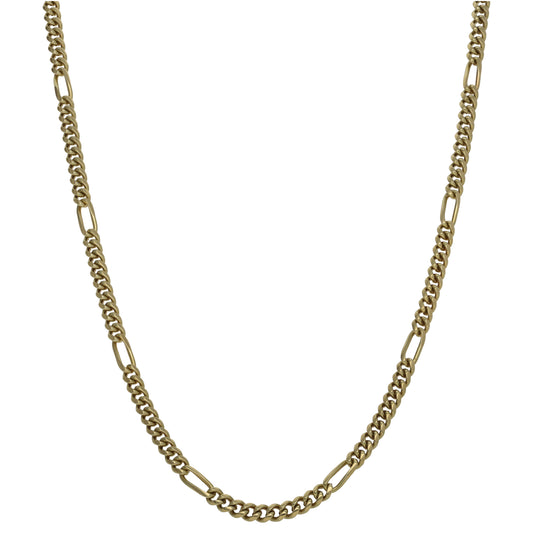 14ct Gold Figaro Chain 22"