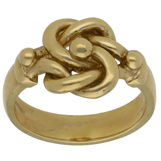 9ct Gold Knot Ring Size X