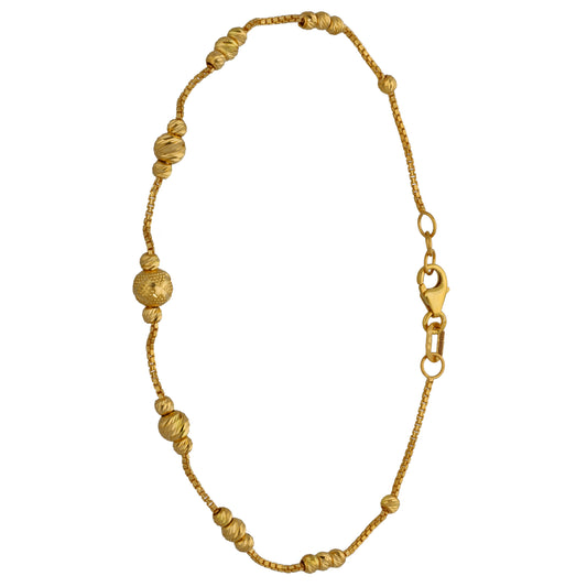 New 22ct Gold Fancy Beaded Bracelet