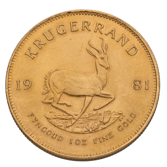 22ct Gold 1 OZ Krugerrand Coin 1981