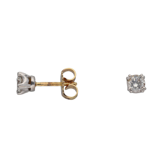 18ct Gold 0.50ct Diamond Solitaire Earrings