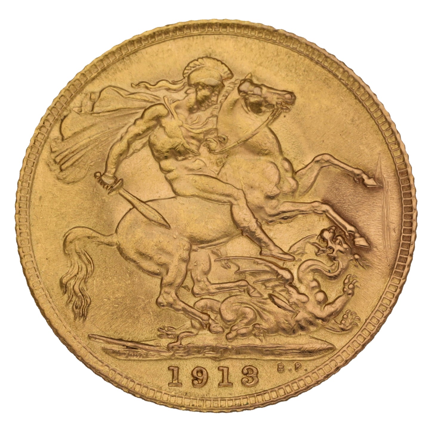 22ct Gold King George V Full Sovereign Coin 1913