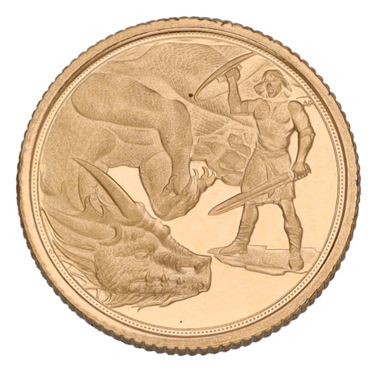 22ct Gold Queen Elizabeth II Quarter Sovereign Coin 2021
