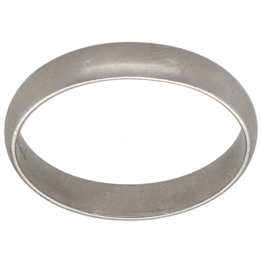 Platinum Plain Wedding Ring Size V