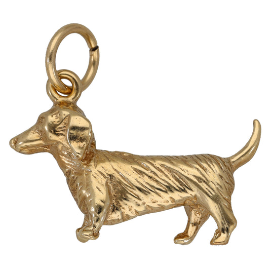 9ct Gold Dachshund Pendant