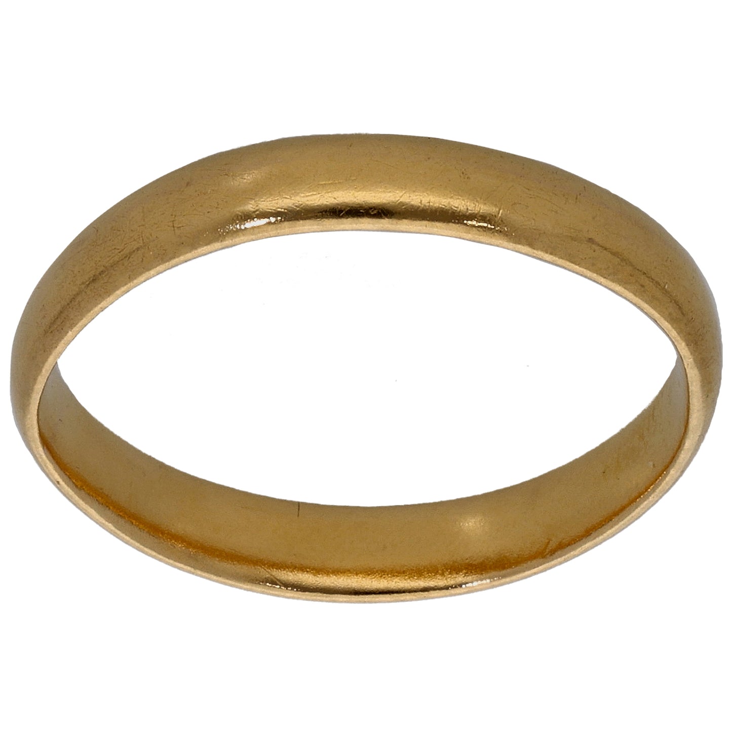 22ct Gold Plain Wedding Ring Size M