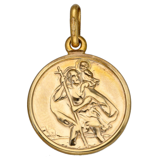 9ct Gold St Christopher Pendant