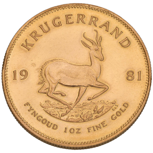 22ct Gold 1 OZ Krugerrand Coin 1981