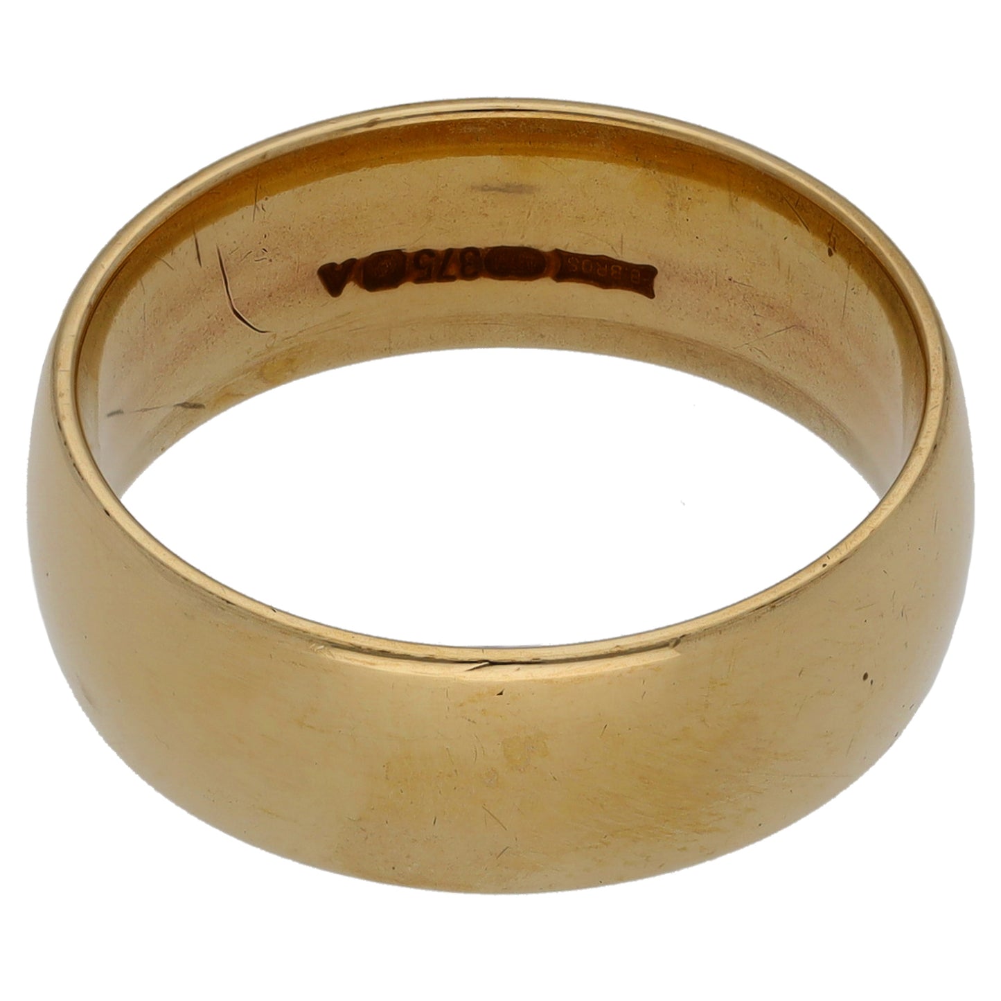 9ct Gold Plain Wedding Ring Size O