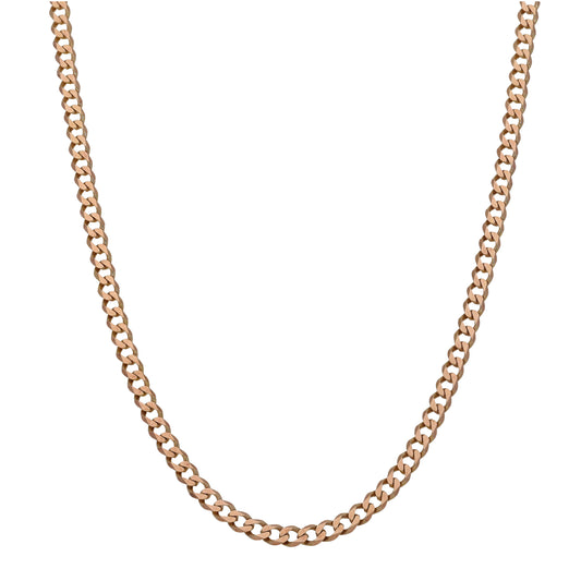 9ct Gold Curb Chain 22"